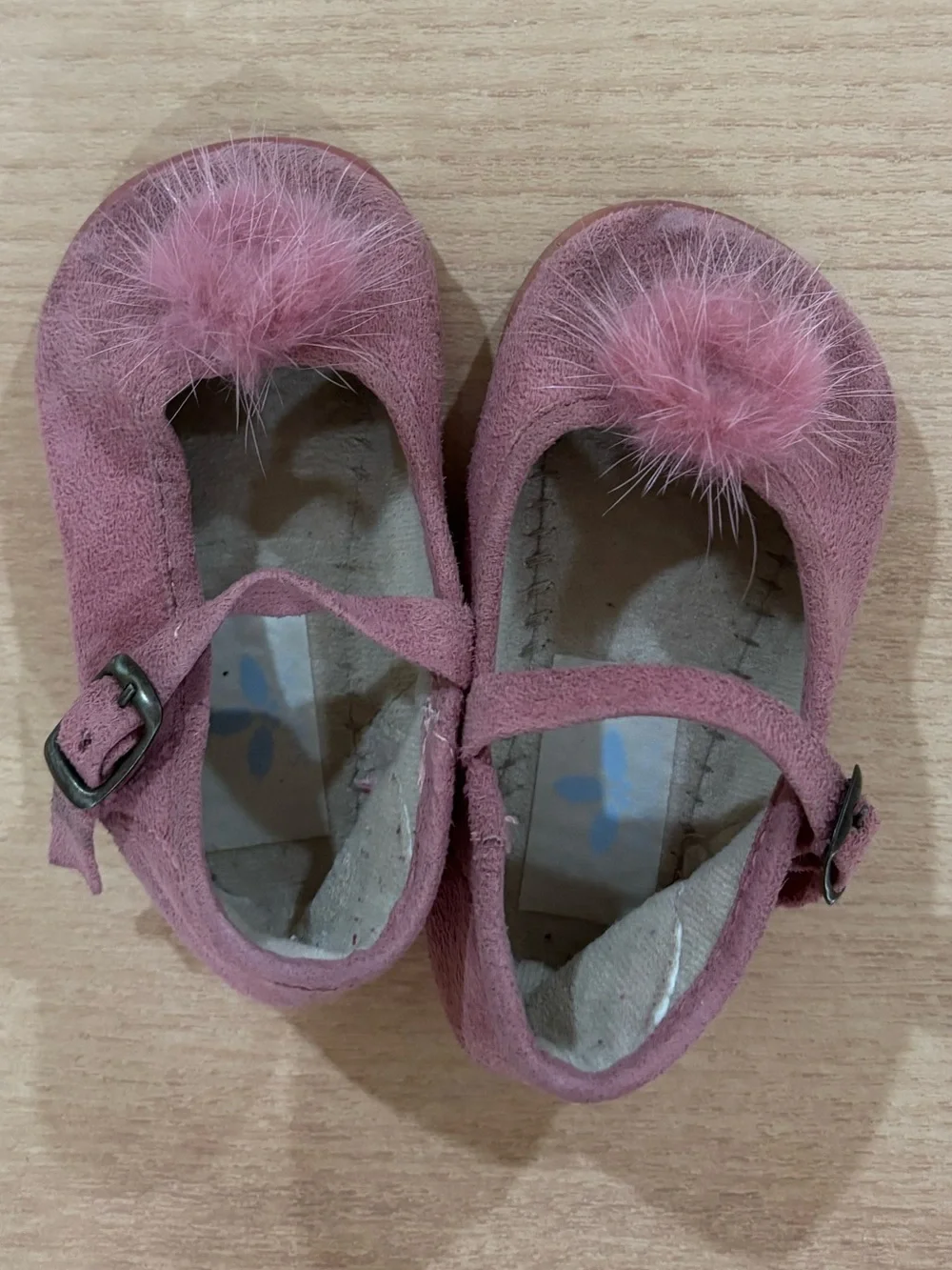 Sardon EU 18 Kids Pink Pom Mary Jane Shoes